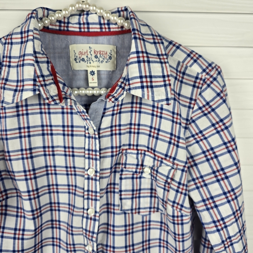 Girl Krazy by Krazy Kat Button-Down Shirt